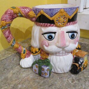 Nutcracker Soldier 3D Handpainted Ceramic Mug Boxed (K549)